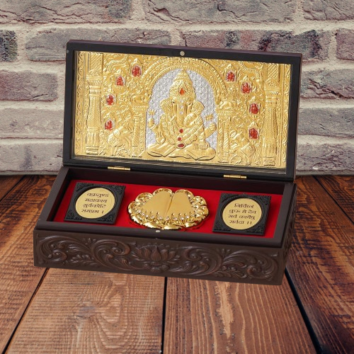 Ganesh Pocket Temple With Dry Fruit Box