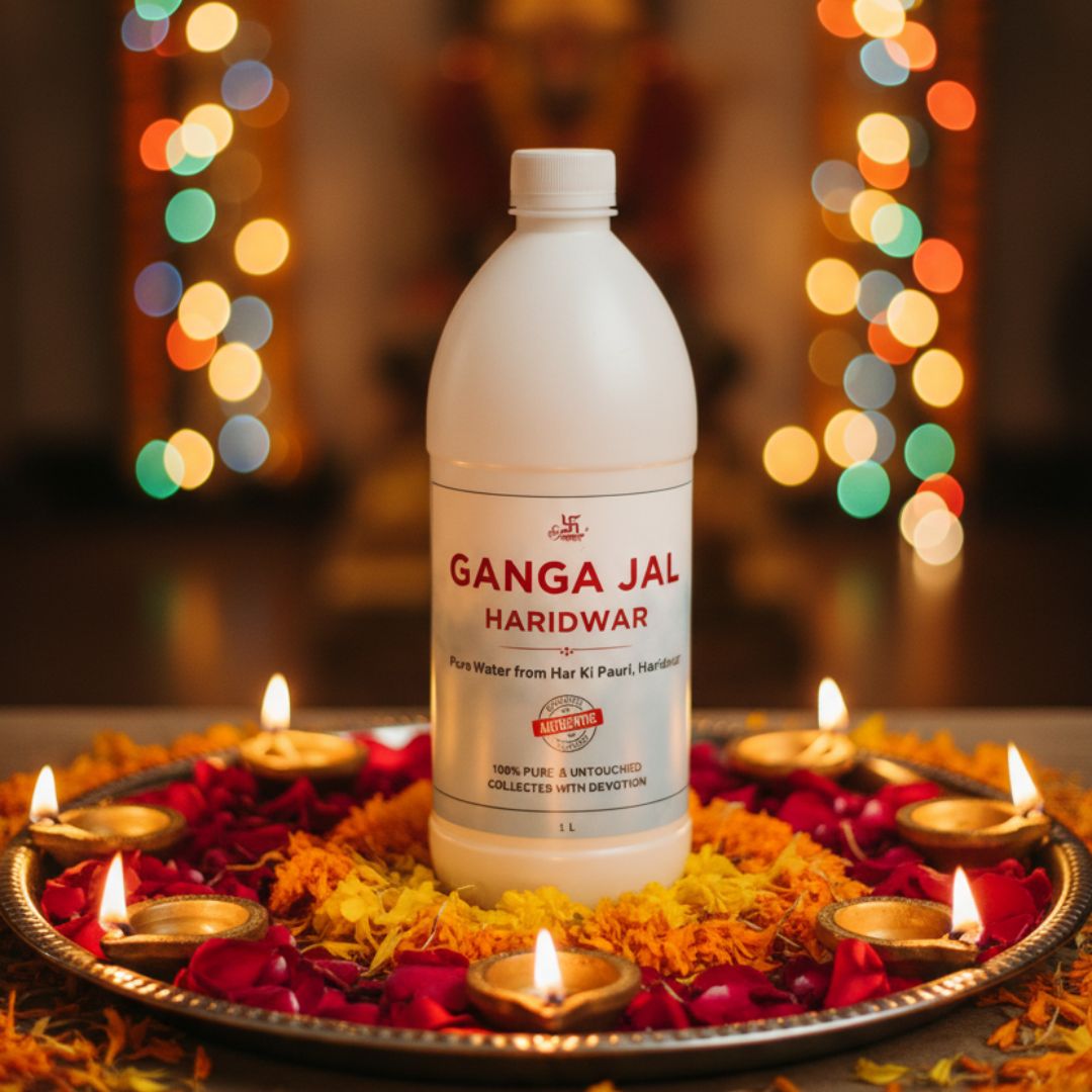 Haridwar Ganga Jal | 100% Pure & Untouched Holy Water from Har Ki Pauri | Sacred Ganga Water for Puja, Abhishek & Rituals