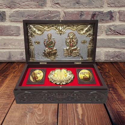 Ganesh Lakshmi Pocket Temple With Dry Fruit Box