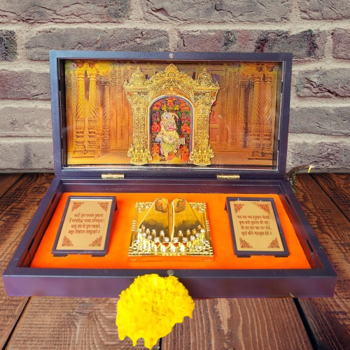 24K Gold Plated Shri Hanuman Ji Pocket Temple