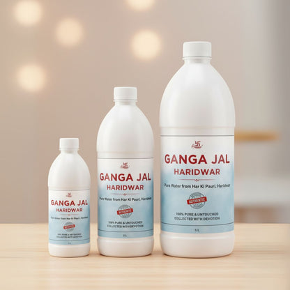 Haridwar Ganga Jal | 100% Pure & Untouched Holy Water from Har Ki Pauri | Sacred Ganga Water for Puja, Abhishek & Rituals