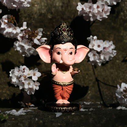 Bal Ganesha Idol| Lord Ganesha Balroop Idol| Ganpati Bappa Idol for Spiritual Decor