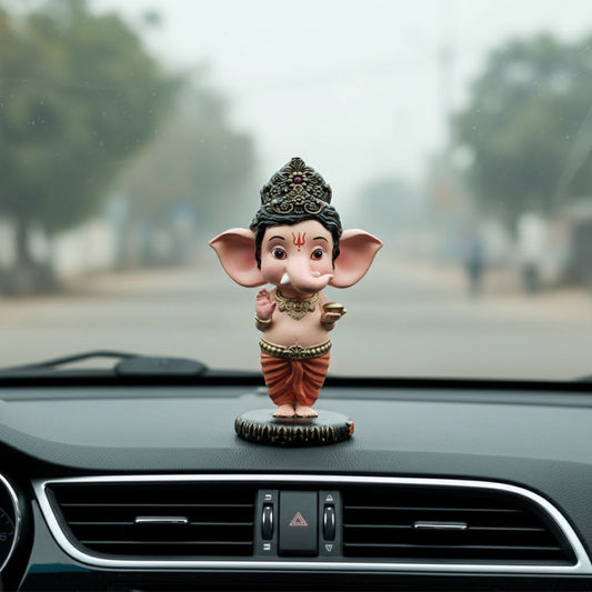 Bal Ganesha Murti For Car Dashboard