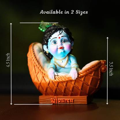 Laddo Gopal Idol | Bal Krishna Murti | Decorative Showpiece Makhan Chor