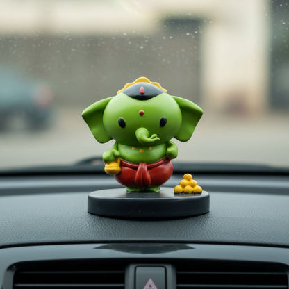 Cute Bal Ganesha Idol For Car Dashboard