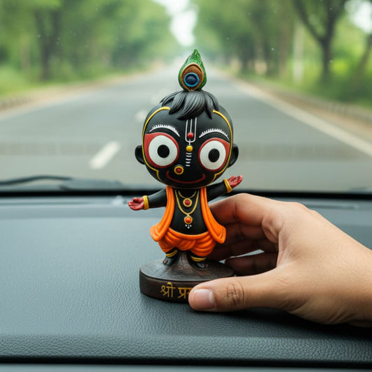 Dancing Bal Jagannath Murti For Car Dashboard
