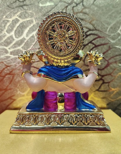 Gold Plated Lord Ganesha Murti for Pooja & Home Temple