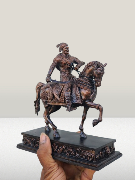 Ashwarud Shivaji Maharaj Idol |  Chhatrapati Shivaji Maharaj on Horseback (7 & 12 Inches)