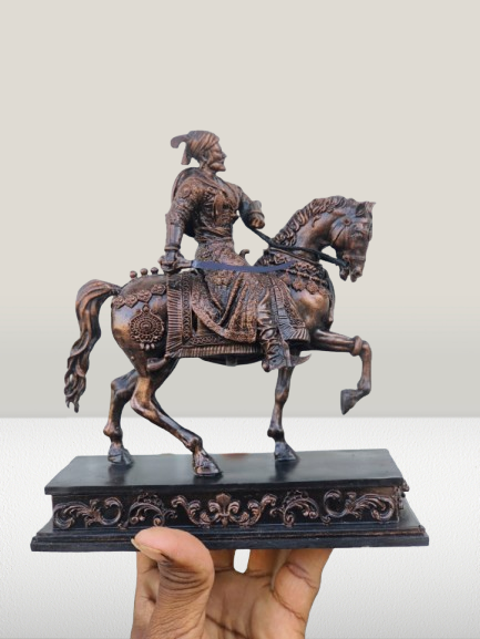 Ashwarud Shivaji Maharaj Idol |  Chhatrapati Shivaji Maharaj on Horseback (7 & 12 Inches)