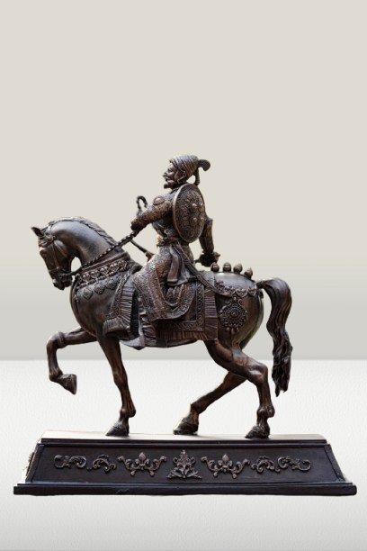 Ashwarud Shivaji Maharaj Idol |  Chhatrapati Shivaji Maharaj on Horseback (7 & 12 Inches)