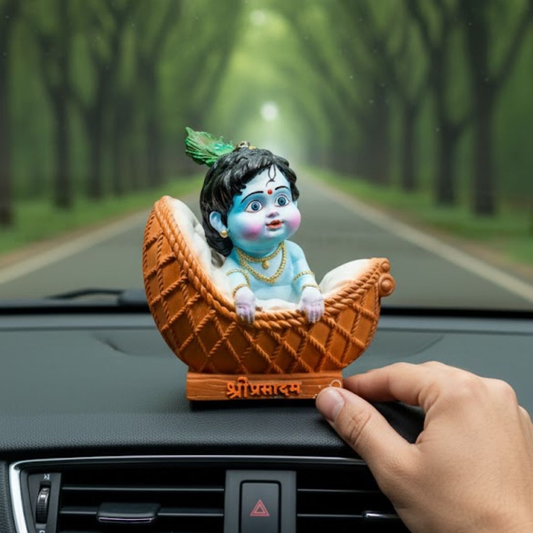Laddo Gopal Murti For Car Dashboard