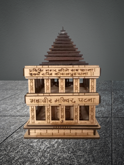 3D Mahaveer Mandir, Patna – A Sacred Architectural Marvel for Your Space | Jain temple wooden model