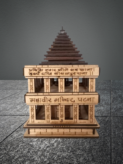 3D Mahaveer Mandir, Patna – A Sacred Architectural Marvel for Your Space | Jain temple wooden model