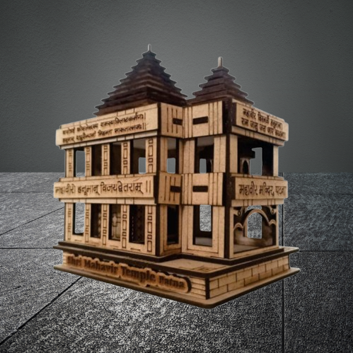 3D Mahaveer Mandir, Patna – A Sacred Architectural Marvel for Your Space | Jain temple wooden model