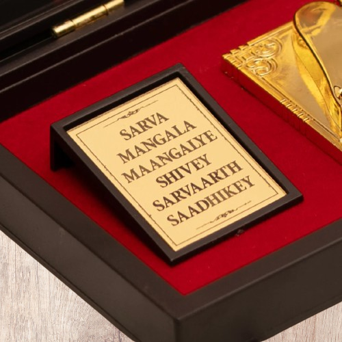 Gold Plated MATA Vaishno Devi Pocket Temple