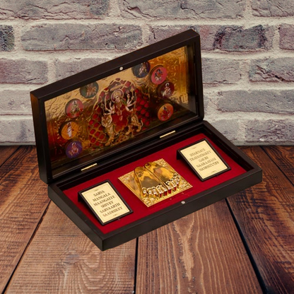 Gold Plated Maa MATA Durga Pocket Temple