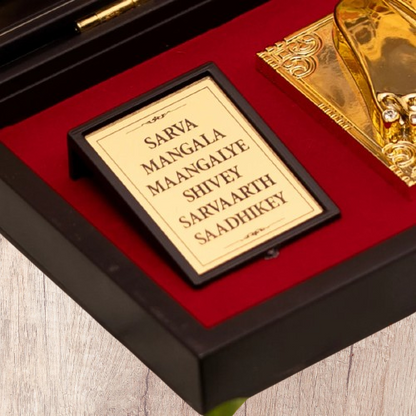 Gold Plated Maa MATA Durga Pocket Temple