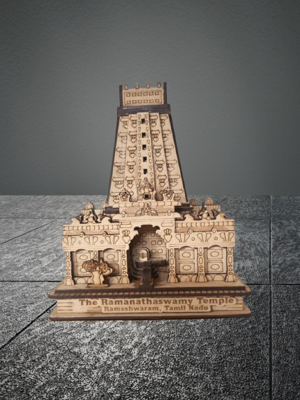 3D The Ramanathaswamy Temple Rameshwaram – Exquisite Wooden Replica | Ramanathaswamy Temple model