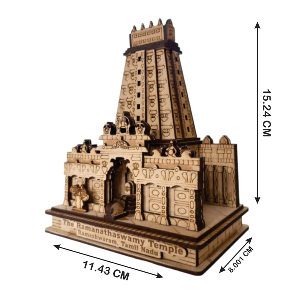 3D The Ramanathaswamy Temple Rameshwaram – Exquisite Wooden Replica | Ramanathaswamy Temple model