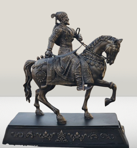 Ashwarud Shivaji Maharaj Idol |  Chhatrapati Shivaji Maharaj on Horseback (7 & 12 Inches)