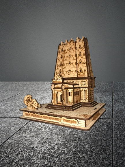 3D Shree Padmanabhaswamy Temple – Exquisite Wooden Handmade Model