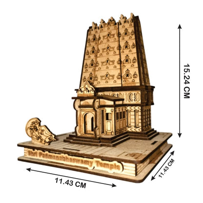 3D Shree Padmanabhaswamy Temple – Exquisite Wooden Handmade Model