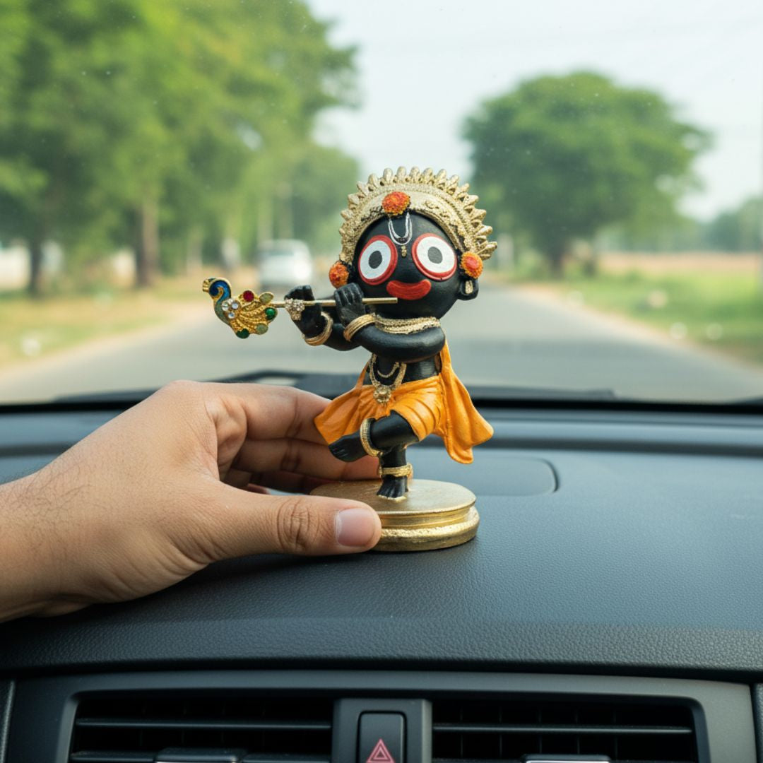 Standing Bal Jagannath Idol For Car Dashboard