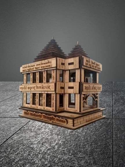 3D Mahaveer Mandir, Patna – A Sacred Architectural Marvel for Your Space | Jain temple wooden model