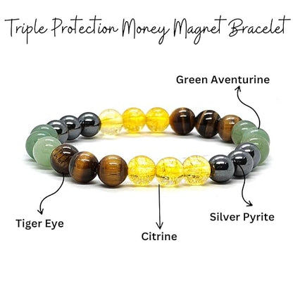 Money Magnet Bracelet For Men Tiger Eye Bracelet