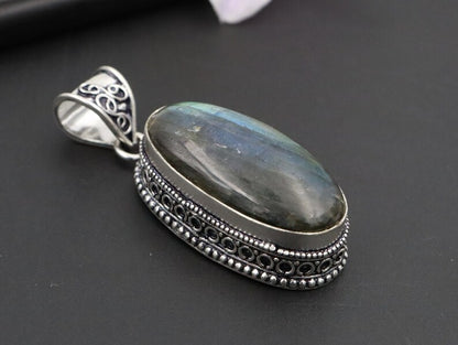 Natural Labradorite Pendant