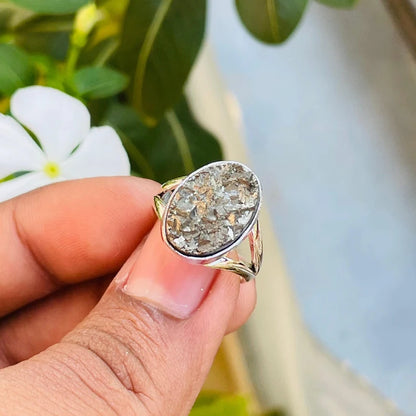 Pyrite Adjustable Ring