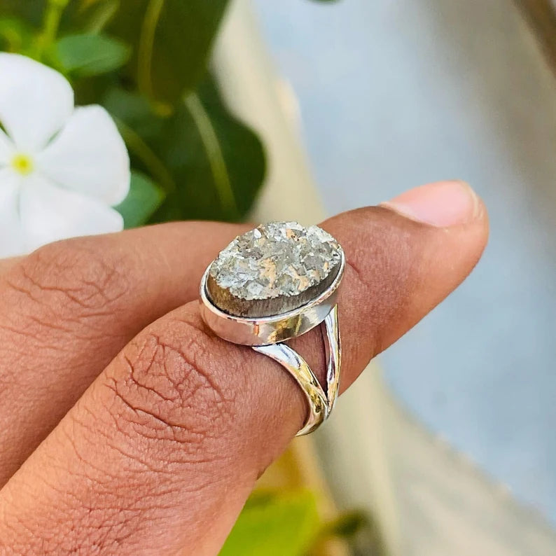 Pyrite Adjustable Ring
