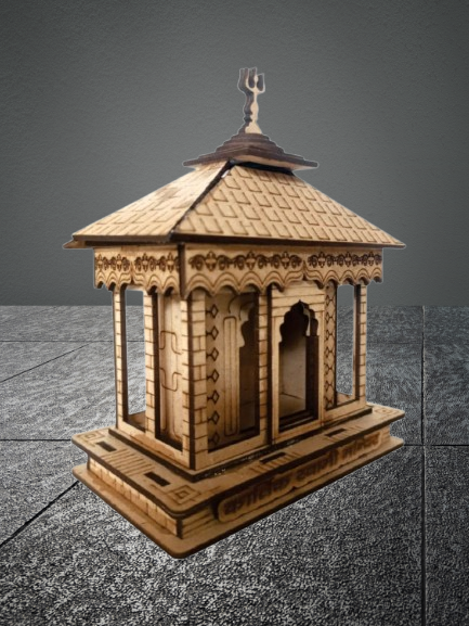 3D Kartik Swami Mandir – A Divine Wooden Masterpiece for Your Sacred Space | Kartik Swami Mandir replica