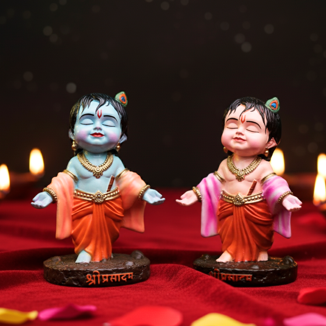 Bal Krishna & Radha Krishna Murti Combo