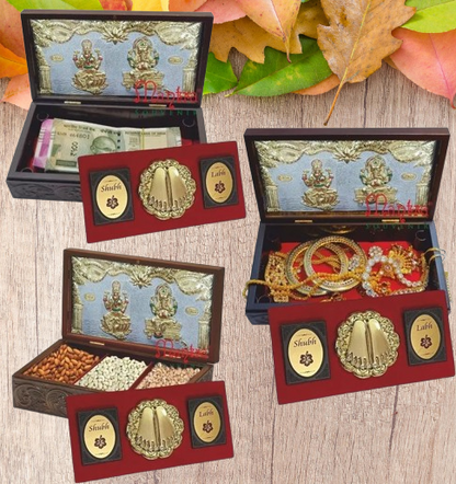 Ganesh Lakshmi Pocket Temple With Dry Fruit Box