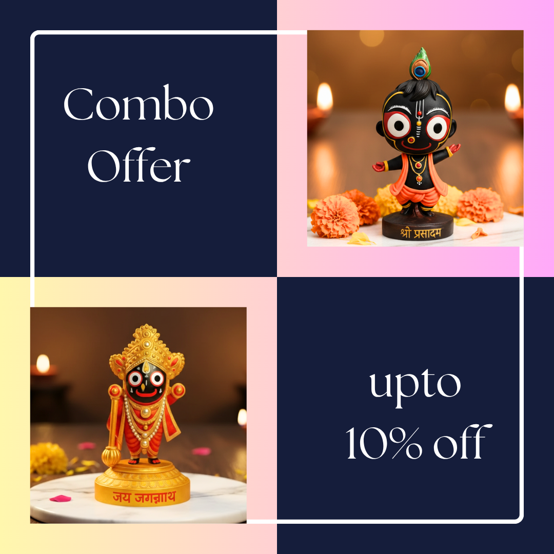 Lord Jagannath Divine & Dancing Bal Murti Set