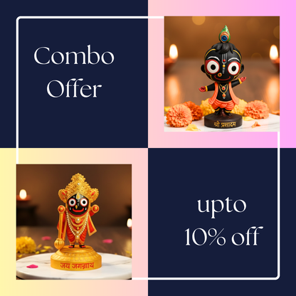 Lord Jagannath Divine & Dancing Bal Murti Set