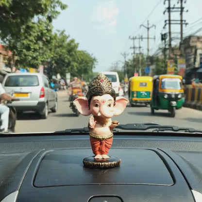 Bal Ganesha Murti For Car Dashboard
