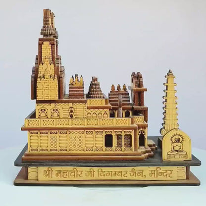 Shree Mahaveer Ji Digambar Jain Temple - 3D Wooden Model | Mahaveer Ji Jain Temple model