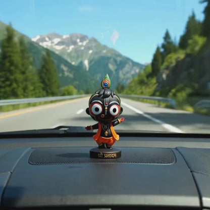 Dancing Bal Jagannath Murti For Car Dashboard
