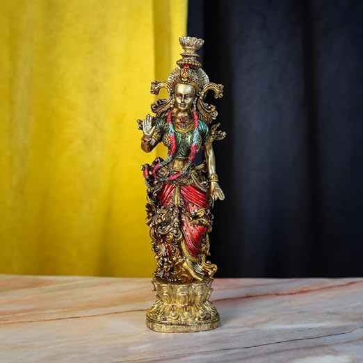Radha Rani Idol | Radha Rani Statue | Metal Radha Idol | Brass Radha Rani Idol | Brass Radha Rani Statue