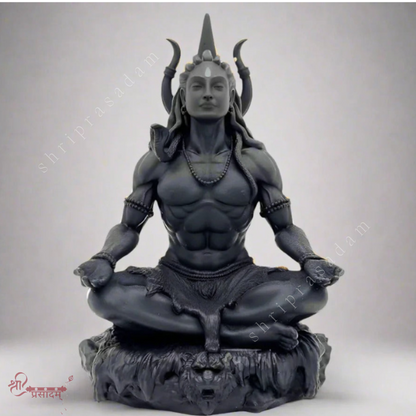 Meditating Adiyogi Mahadev Idol for Car Dashboard