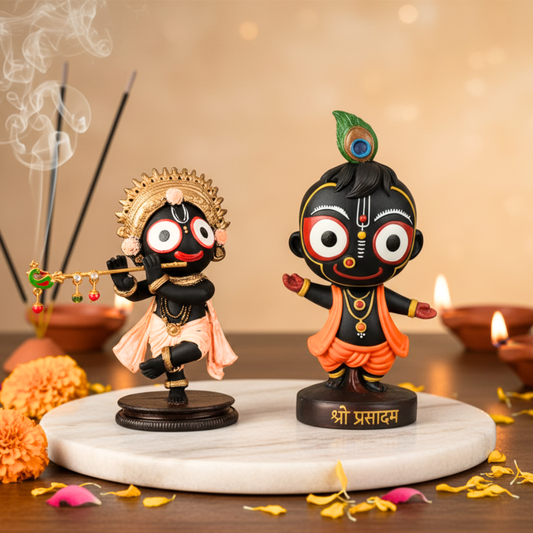 Standing & Dancing Form Of Bal Jagannath Murti Set