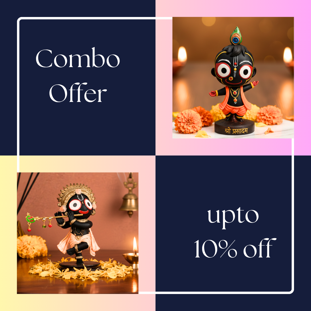 Standing & Dancing Form Of Bal Jagannath Murti Set